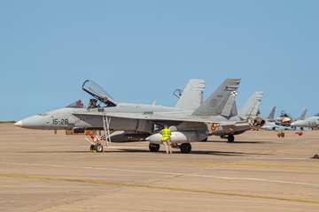 El Ejército del Aire pone a prueba sus capacidades en el cielo de Telde/Antonio Rico.